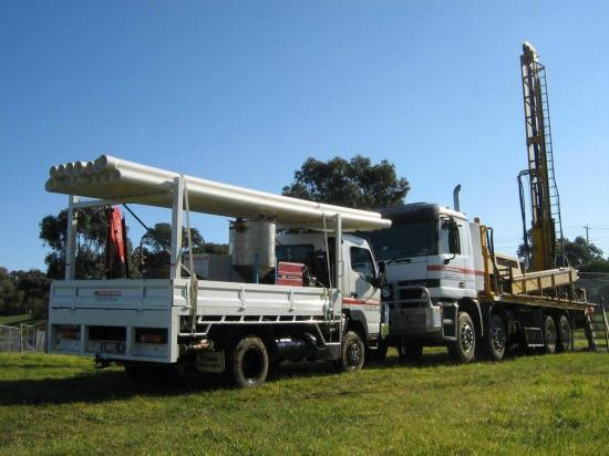 Rig and support truck